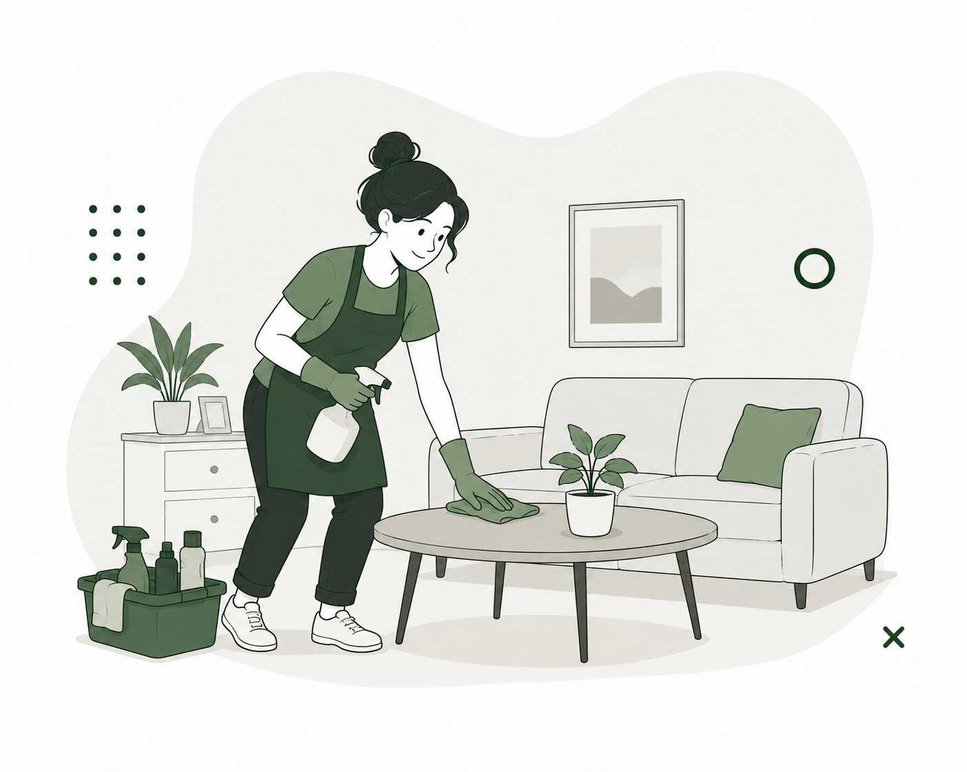Cleaning business tracking recurring client profit